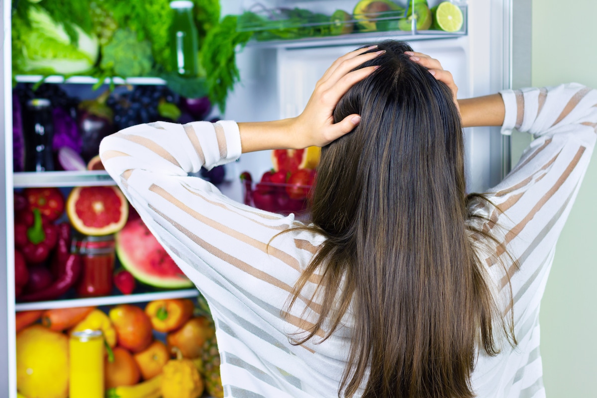 Check your fridge before shopping to avoid wasting food.