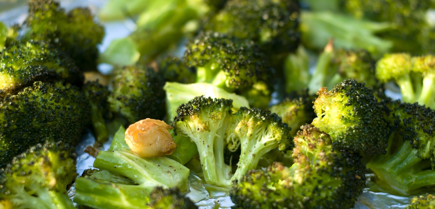 Garlic-roasted broccoli