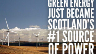 Renewable Energy Becomes Scotland’s Main Source of Electricity