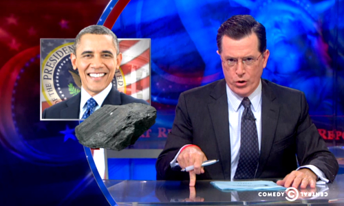 Colbert Mocks Media’s Coverage of Obama’s ‘War on Coal’