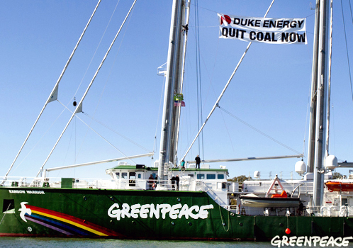 Greenpeace Announces Campaign to Make Duke Energy the Clean Energy Company the U.S. Deserves