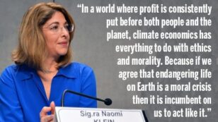 Naomi Klein: People and Planet First