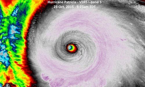 Hurricane Patricia Becomes Most Intense Tropical Cyclone Ever Recorded in Western Hemisphere