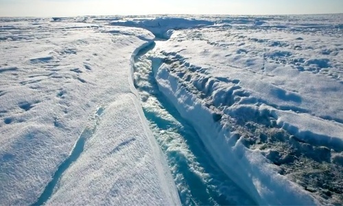Stunning Drone Footage Shows Greenland Literally Melting Away