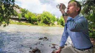 Colorado Governor Drinks Water From Animas River After Historic Mine Waste Spill