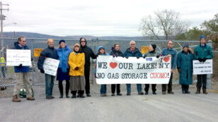 12 People Blockade Entrance to Compressor Station Protesting Methane Gas Storage Project