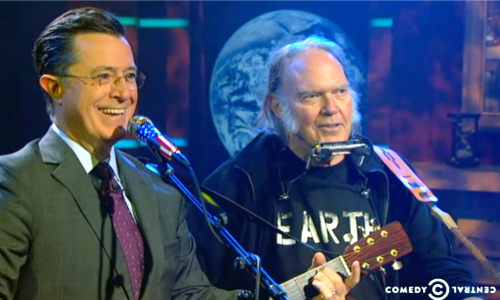MUST-SEE: Stephen Colbert and Neil Young Sing ‘Who’s Gonna Stand Up?’