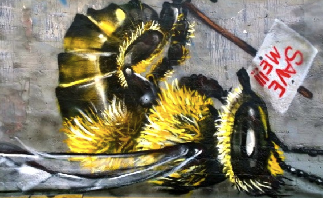 Save The Bees' Street Art In London To Raise Awareness About Colony  Collapse Disorder