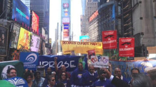 People’s Climate March—Largest Climate March in World History—Launched in Times Square