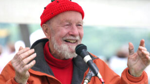 Pete Seeger: From Way Up Here the Earth Looks Very Small