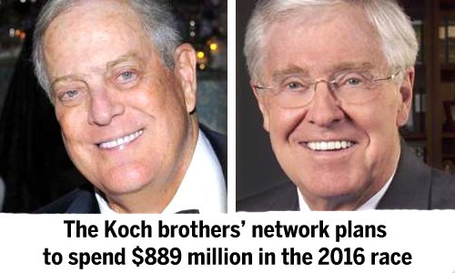 Senate Democrats Plan Attack on Koch Brothers Ahead of 2016 Race
