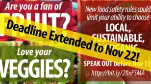 Comment Period Extended for Food Safety Rules, Show Support for Local, Organic Foods