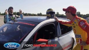 NASCAR Drivers Test Ford’s Electric 1,400 Horsepower Mustang Race Car