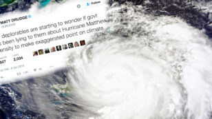 Matt Drudge Joins Rush Limbaugh’s Conspiracy Theory That Meteorologists Are Lying About Hurricane Matthew