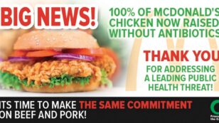 100% of McDonald’s Chicken Now Raised Without Antibiotics