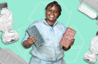 Kenyan Engineer Recycles Plastic Into Bricks Stronger Than Concrete