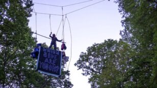 Tree-Sitters Launch 9th Aerial Blockade of Mountain Valley Pipeline