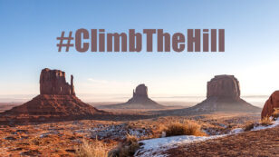 Rock Climbers and Supporters ‘Climb the Hill’ for Public Lands