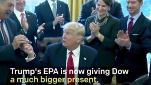 A Pen Isn’t the Only Gift Trump Gave Dow Chemical