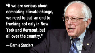 Bernie Sanders Calls for Nationwide Ban on Fracking
