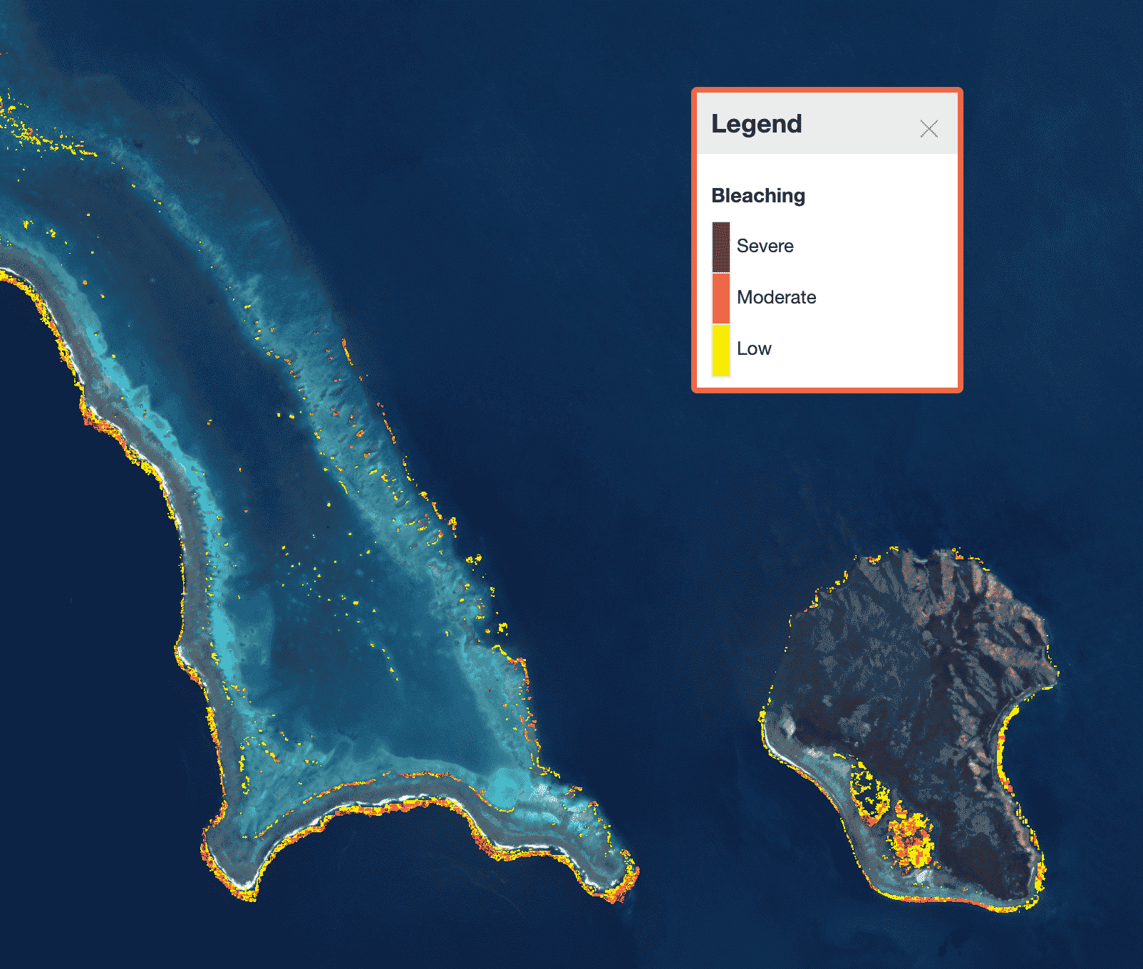 New Caledonia bleaching data.