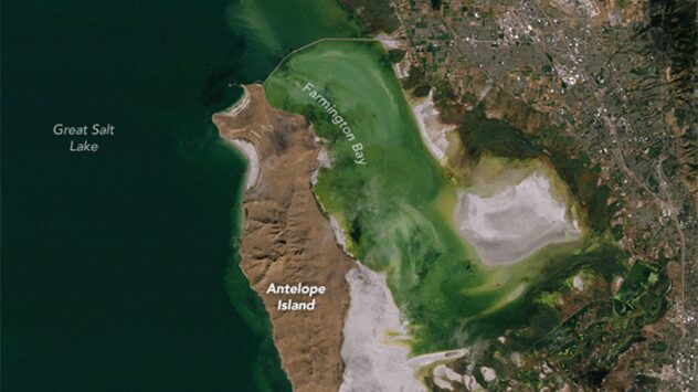 NASA Satellite Imagery Shows Utah’s Great Salt Lake Is Drying Up at Alarming Rate