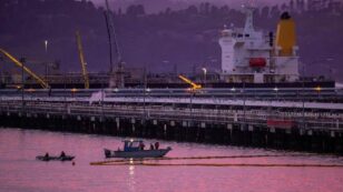 Chevron Refinery Dumps Oil Into San Francisco Bay