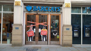 Greenpeace Activists Urge Barclays to ‘Stop Funding the Climate Emergency,’ Shut Down Branches Across UK