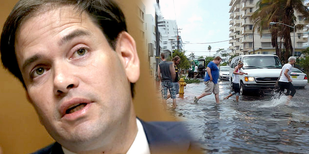 Marco Rubio Once Again Denies Climate Change as Florida’s King Tides Inundate Streets