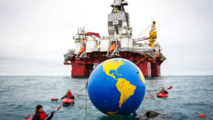 Greenpeace Activists Interrupt Operations at Arctic Oil Drilling Site