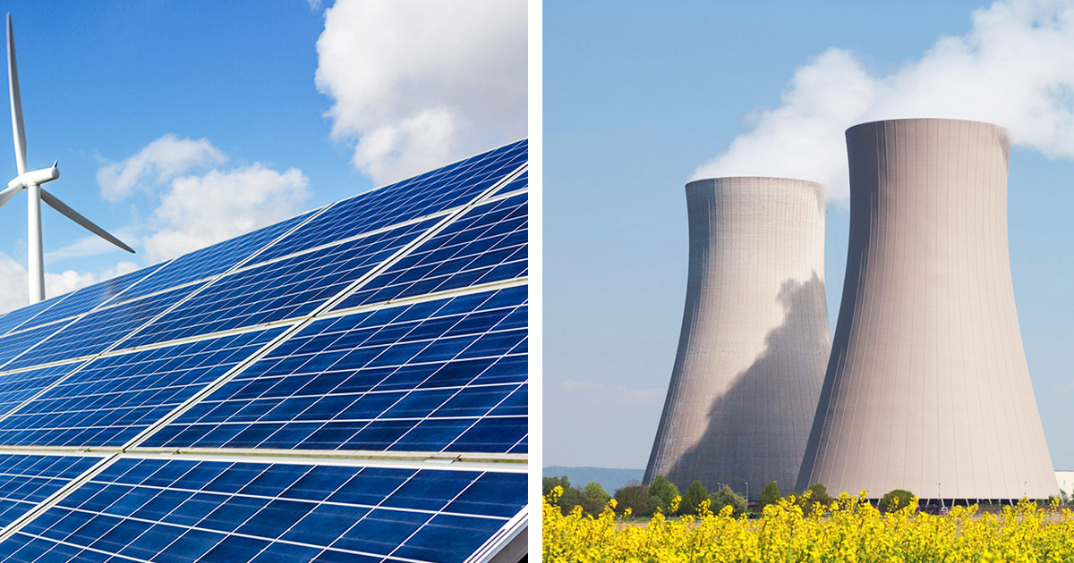 Electricity From Renewables and Nuclear Power in Statistical Dead Heat
