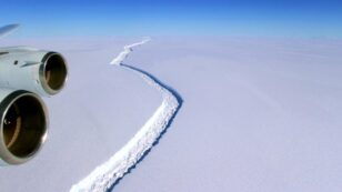 Massive Crack in Larsen C Ice Shelf Grew 11 Miles in 6 Days