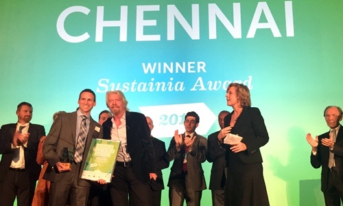 Richard Branson Presents Sustainia Award for World’s Most Innovative City Solution