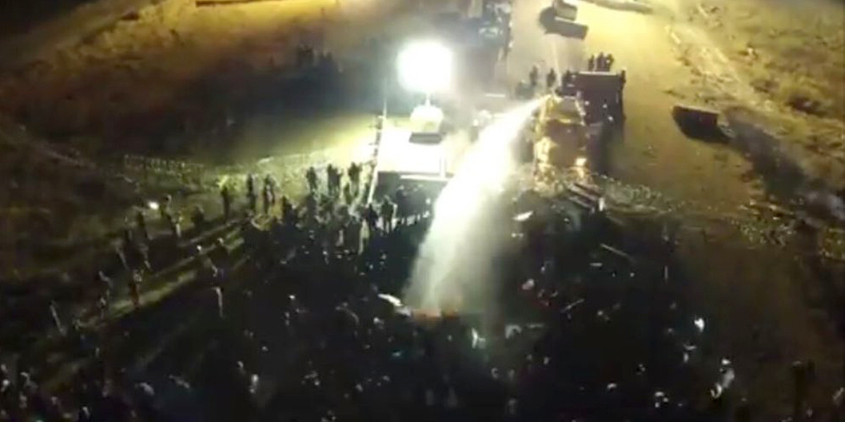 Water Cannons Fired at Water Protectors, Hundreds Injured