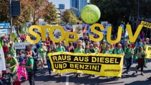25K Climate Protestors Disrupt Frankfurt Motor Show