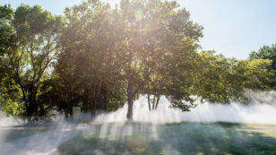 Ethereal Fog Sculptures Are Rolling Through Boston’s Parks