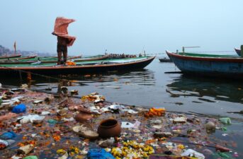 Plastic Fishing Waste Threatens Endangered Wildlife in Ganges River
