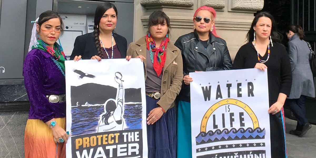 Indigenous Women of Standing Rock Resistance Movement Speak Out on Divestment