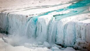 Giant Waterfall in Antarctica Worries Scientists