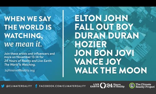 Elton John, Mumford & Sons + Many More Join Al Gore for 24 Hours of Reality