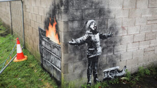 Banksy’s Latest Mural Is a Haunting Take on Air Pollution