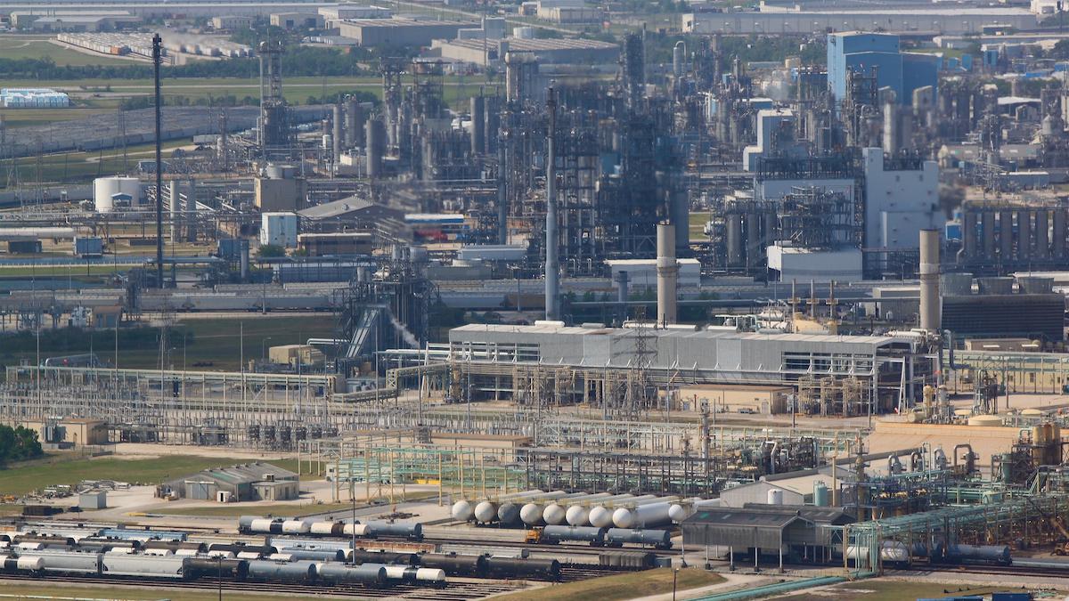 A petrochemical complex in La Porte, TX.
