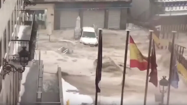 Flash Flooding, Hail Cause Chaos in Madrid