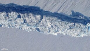 Ice Shelf Holding Pine Island Glacier Could Collapse Within a Decade