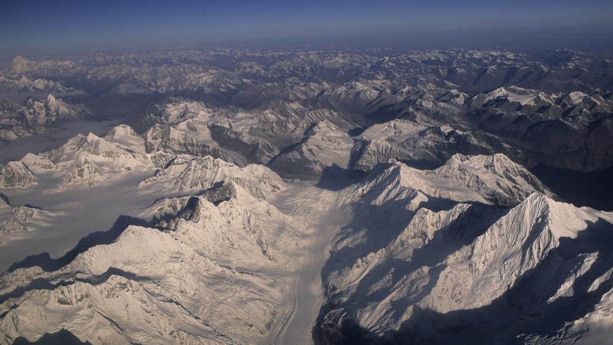 Glaciers of the Tibetan Plateau.
