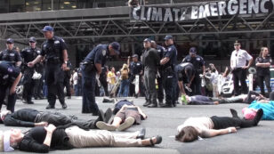 70 Arrested at Extinction Rebellion Protest Demanding More Urgent Climate Coverage From New York Times