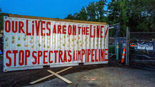 Protesters Blockade Planned Pipeline Site Near Nuclear Plant Outside NYC