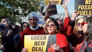 Jane Fonda, Sam Waterston Arrested on Capitol Hill Protesting for Green New Deal