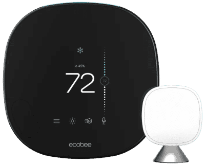 ecobee smart thermostat with voice control