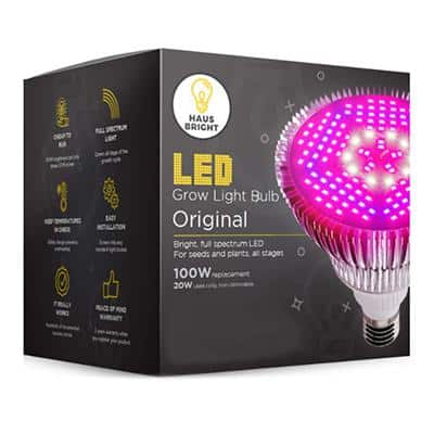 Haus Bright LED Grow Light Bulb for Indoor Plants